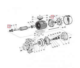 Уплотнительное кольцо для насосов Saer IR4P100-250B Cast Iron (54710220)