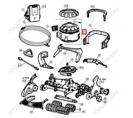 Комплект Cyclone для робота-пылесоса Hayward AquaVac 600/650 (RCX361140KIT234)