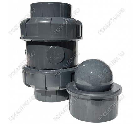 Обратный клапан шаровый d75 уплотнение EPDM AQUAVIVA, Россия